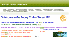 Desktop Screenshot of foresthillrotary.com